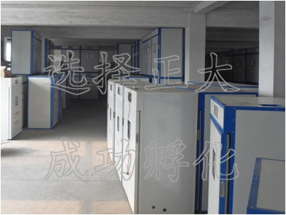 廠區一角小型孵化機.